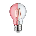 Paulmann LED Deko-Filament Birne ROT NonDim, 230V, E27, 1.3W 1000K 40lm, Glas klar