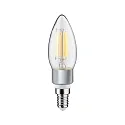 Paulmann LED Filament Kerze B35, 230V, E14, 5W 1800-3000K 470lm, dim-to-warm, klar/grau