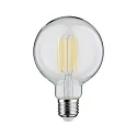 Paulmann LED Filament Globe Lamp G95, 230V, E27, 7W 1800-3000K 806lm, dim-to-warm, glass clear