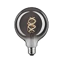 LED Filament Globe125 VINTAGE 1879, Spiral, 230V, E27, 4W 1800K 130lm, dimmbar, Rauchglas