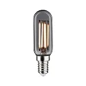 LED Filament Röhrenlampe T25 VINTAGE 1879, 230V, E14, 4W 1800K 130lm, dimmbar, Rauchglas