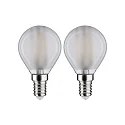 Paulmann filament lamp drop set of 2 E14 4,8W 470lm 4000K 360° CRI >80 