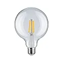 Paulmann LED Filament Globelampe G125, E27, 9W, 2700K, 1055lm, dimbar, klar