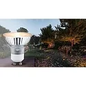 Paulmann LED Reflektorlampe PAR16, 230V, GU10, 4.3W 2200K 320lm 620cd 38°, Goldlicht insektenfreundlich, schaltbar, Glas, silber / klar