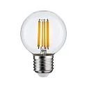 Paulmann LED Filamentlampe GLOBE G60, E27, 7W, 2700K, 806lm, klar