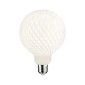 LED Deko-Filament GLOBE G125 WHITE LAMPION V1, E27, 4.3W 3000K 400lm, dimmbar, weiß / Netzmuster