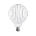 LED Deko-Filament GLOBE G125 WHITE LAMPION V2, E27, 4.3W 3000K 400lm, dimmbar, weiß / vertieft gerillt