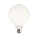 LED Deko-Filament GLOBE G125 WHITE LAMPION V2, E27, 4.3W 3000K 400lm, dimmbar, weiß / gerillt