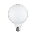 Paulmann LED Deko-Filament GLOBE G125 WHITE LAMPION V2, E27, 4.3W 3000K 400lm, dimmbar, weiß / glatt-matt