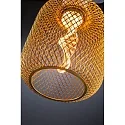 Paulmann LED Deko-Filament METALLIC GLOW ZYLINDER HELIX, Ø 10cm, E27, 3.5W 1800K 130lm, Metallkorb, schaltbar, Messing
