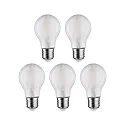 Paulmann LED lamp pear set of 5 E27 7W 806lm 4000K CRI 80-89