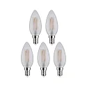 Paulmann filament lamp candle set of 5 E14 5W 470lm 2700K CRI 80-89
