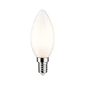 LED Filamentlampe Kerze, E14, 4,5W, 2700K, 470lm, dimmbar, opal