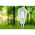 Paulmann LED Edison-Filament ECO-LINE ST64, E27, 4W 3000K 840lm, schaltbar, klar