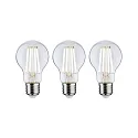 filament lamp standard ECO-LINE AGL set of 3, switchable A60 clear E27 3x 4W 840lm 3000K 360° CRI >80  clear