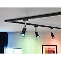 Paulmann LED Smart Home Reflektorlampe ZigBee RGBW, 38°, GU10, 230V, 4,8W, 2200-6500K, 350lm, dimmbar, schwarz matt