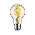 Paulmann LED Smart Home Filamentlampe ZigBee AGL, RGBW, E27, 230V, 6,3W, 2200-6500K, 470lm, dimmbar, gold
