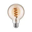 Paulmann LED Smart Home Filamentlampe ZigBee G95, RGBW, E27, 230V, 6,3W, 2200-6500K, 470lm, dimmbar, gold