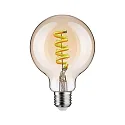 Paulmann LED Smart Home Filamentlampe ZigBee G95, RGBW, E27, 230V, 6,3W, 2200-6500K, 470lm, dimmbar, gold