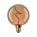 Paulmann LED Filament-Globelampe FLOATING SHINE G125 V1, 230V, E27, 4W 1800K 250lm, 3-step dimmbar, Goldglas