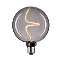 LED Filament-Globelampe FLOATING SHINE G125 V1, 230V, E27, 4W 1800K 150lm, 3-step dimmbar, Rauchglas