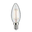 PLUG & SHINE LED Filament Kerzenform C35, 24V DC, E14, 2W 3000K 160lm, Klarglas, dimmbar