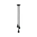 Paulmann Pendelleuchte NEORDIC KETIL, 3-flammig, 3x E27 max. 20W, Schwarz