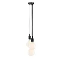 Paulmann Pendelleuchte NEORDIC KETIL, 3-flammig, 3x E27 max. 20W, Schwarz