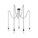 Paulmann Pendelleuchte NEORDIC KETIL, 5-flammig, 5x E27 max. 20W, individuell, schwarz