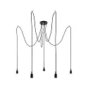 Paulmann Pendelleuchte NEORDIC KETIL, 5-flammig, 5x E27 max. 20W, individuell, schwarz
