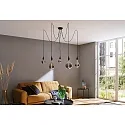 Paulmann Pendelleuchte NEORDIC KETIL, 5-flammig, 5x E27 max. 20W, individuell, schwarz