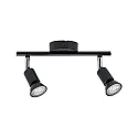 Paulmann spot CAROLINA 2 flames GU10 IP44, anthracite, chrome dimmable