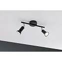 Paulmann spot CAROLINA 2 flames GU10 IP44, anthracite, chrome dimmable
