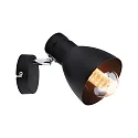 Paulmann Wand-/Deckenstrahler DAVY, 1-flammig, E27 max. 20W (exkl.), Metall, Schwarz