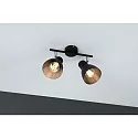 Paulmann Spotleiste DAVY, IP44, 2-flammig, 2x E27 max. 20W (exkl.), Metall, Schwarz