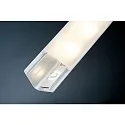 DELTA Profile with diffuser, 100cm, anodized / satin aluminum