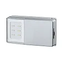 Paulmann LED Batterie-Schrankleuchte SNAP, mit Gleitrolle für Schiebetüren, 4x 1.5V (AAA), 2700K 30lm, Silber