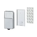 Paulmann LED Batterie-Schrankleuchte SNAP, mit Gleitrolle für Schiebetüren, 4x 1.5V (AAA), 2700K 30lm, Silber