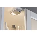 Paulmann LED Batterie-Schrankleuchte SNAP, mit Gleitrolle für Schiebetüren, 4x 1.5V (AAA), 2700K 30lm, Silber