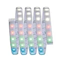 LED Strip MAXLED 1000 Basisset 1,5m, 18W, 230/24V, 3000K, 50VA, IP44, mit Fernbedienung, rgbw, silber