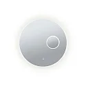 LED Leuchtspiegel MIRRA, IP44, rund, Ø 60cm, 20W 4000K 1500lm, inkl. 3-fach Kosmetik-Spiegel, dimmbar