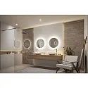 Paulmann LED Leuchtspiegel MIRRA, IP44, rund, Ø 60cm, 20W 4000K 1500lm, inkl. 3-fach Kosmetik-Spiegel, dimmbar