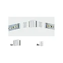 Paulmann Zubehör für MAX LED STRIPE Eckverbinder, 4er-Set, weiß, inkl. 8 Steckverbinder