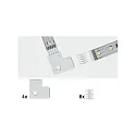 Paulmann Accessories for MAX LED STRIPE Corner connector 90°, set of 4, white, incl. 8 plug connectors