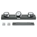 Paulmann LED Batterie-Unterbauleuchte ROTATE, 3er Spot, dreh- und schwenkbar, 3000K, 6x 1.5V (AAA), anthrazit, dimmbar