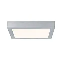LED Wand-/Deckenleuchte LUNAR, 30 x 30cm, 230V, 16W 3000K 1450lm, Chrom matt