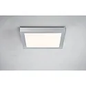 Paulmann LED Wand-/Deckenleuchte LUNAR, 30 x 30cm, 230V, 16W 3000K 1450lm, Chrom matt