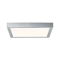 LED Wand-/Deckenleuchte LUNAR, 40 x 40cm, 230V, 22W 3000K 1700lm, Chrom matt
