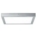 Paulmann LED Wand-/Deckenleuchte LUNAR, 40 x 40cm, 230V, 22W 3000K 1700lm, Chrom matt