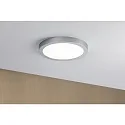 Paulmann LED Aufbau-Panel ABIA, Rund, Ø 30cm, IP20, 230V, 22W 2700K 2200lm, Kunststoff, Chrom matt